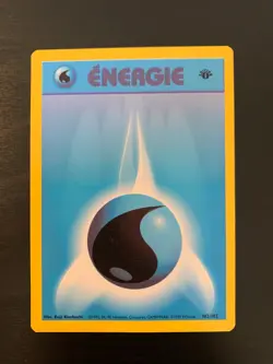 Carte Pokemon : Energie Eau 102/102 Edition 1 Set de Base Wizards Francaise - Image 1