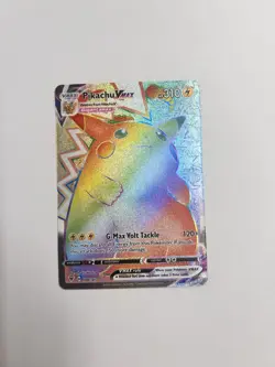 Pokemon Pikachu TCG VMAX Rainbow Secret Holo Rare Full Art Card 188/185 - Image 1
