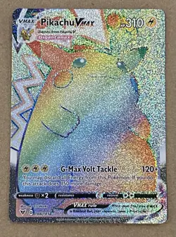 Pokemon TCG Vivid Voltage Rainbow Pikachu VMAX Secret Rare Card 188/185🔥🔥 - Image 1