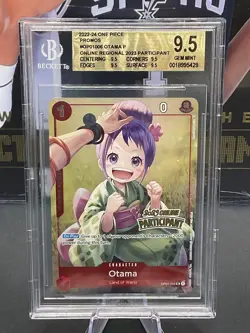 2022-24 One Piece Promos #OP01-006 Otama Online Regional 2023 Particpant BGS 9.5 - Image 1