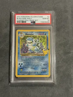 Pokemon TCG Blastoise Celebrations Classic Collection Card 2/102 PSA 10 Gem Mint - Image 1