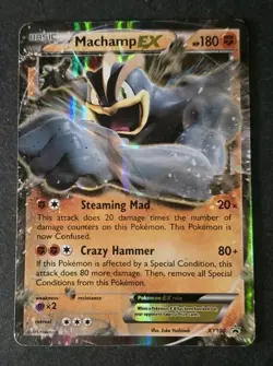 Machamp EX XY108 Promo Black Star Holo Rare Pokemon Card LP - Image 1