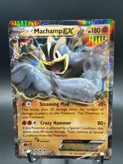 Machamp EX XY108 Black Star Promo Holo Pokemon Card - Image 1