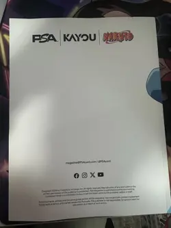 PSA Magazine x Kayou Exclusive NARUTO Uzumaki PROMO CARD December (WITH MAG) - Image 4