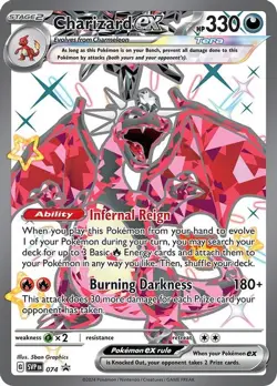 Charizard ex - SVP074 - Pokemon Scarlet & Violet Promo Ultra Rare Holo Card NM - Image 1