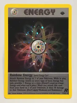 1st Edition Holo Rainbow Energy - Ungraded NM - Swirl - Team Rocket 17/82 - Image 1