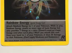 1st Edition Holo Rainbow Energy - Ungraded NM - Swirl - Team Rocket 17/82 - Image 3
