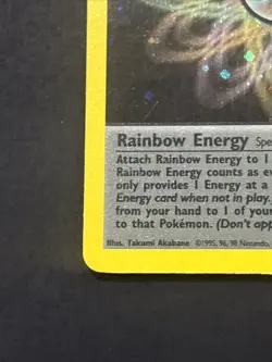 1st Edition Holo Rainbow Energy 17/82 Team Rocket - Image 3