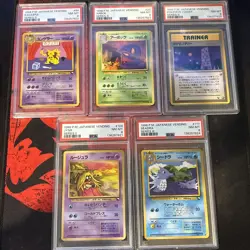 Pokemon Vending Series 3 PSA 8 Graded Lot (Kadabra Arbok Seadra Jynx Poke Tower) - Image 1