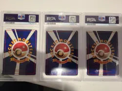 Pokemon Japanese Vending Series Bulbasaur Charmander Squirtle PSA 9 Mint Lot - Image 5