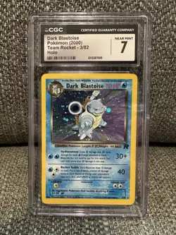 Dark Blastoise - Pokemon (2000) Team Rocket - Unlimited 3/82 Holo - CGC 7 - Image 1