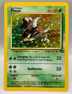 Pinsir 1999 Pokemon Unlimited Jungle Holo Rare 9/64 TCG NM - Image 2