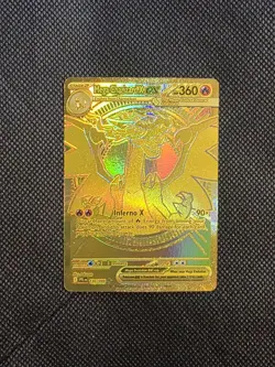 Pokemon TCG Phantasmal Flames Mega Charizard X EX 130/094 - Gold Mega Hyper Rare - Image 1