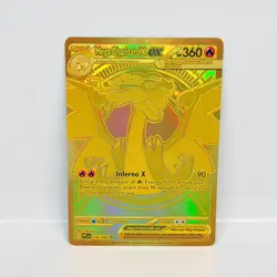Mega Charizard X EX 130/094 - Pokemon Phantasmal Flames Gold Hyper Rare TCG Card - Image 1