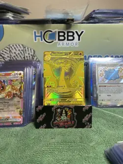 Pokemon TCG Mega Charizard X EX 130/094 Gold Mega Hyper Rare Phantasmal Flames - Image 1