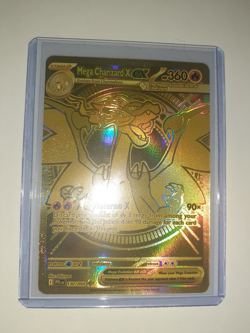 Pokemon TCG Mega Charizard X EX 130/094 Gold Hyper Rare Phantasmal Flames, Fresh - Image 1