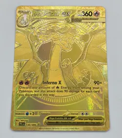 Pokemon TCG | Mega Charizard X EX 130/094 Gold Hyper Rare | Phantasmal Flames - Image 1