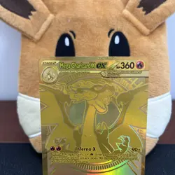 🔥POKEMON TCG MEGA CHARIZARD X EX 130/094 PHANTASMAL FLAMES GOLD MEGA HYPER RARE - Image 4