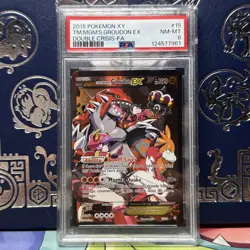 Pokemon TCG Team Magma's Groudon EX Holo Rare Card 15/34 Double Crisis PSA 8 - Image 1