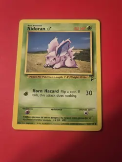 NIDORAN 83/130 - VINTAGE WOTC Pokemon Card - BASE SET 2 - NM/M - Image 1