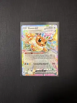 Eevee ex 075/131 Prismatic Evolutions Holo Pokemon TCG Card NM - Image 1