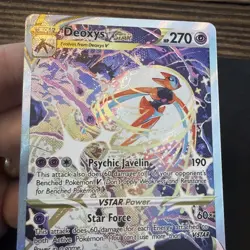 Deoxys VSTAR GG46/GG70 Crown Zenith: Galarian Gallery Holo Full Art Pokemon Card - Image 4