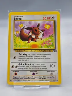 Eevee Pokemon Jungle TCG Card 51/64 Vintage 1999 WOTC - Image 1