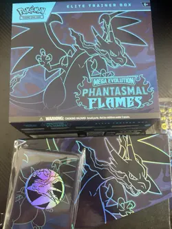Pokemon TCG Phantasmal Flames Elite Trainer Box - Opened - No Cards - Image 3