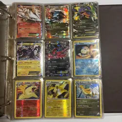Pokemon Binder Lot Collection 200+ Cards Big Hits, EX , Holo-Less Then $1 A Card - Image 1