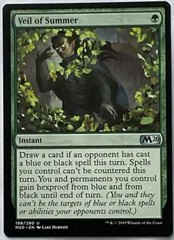 MTG Veil of Summer-Core Set 2020 NM-M - Image 1