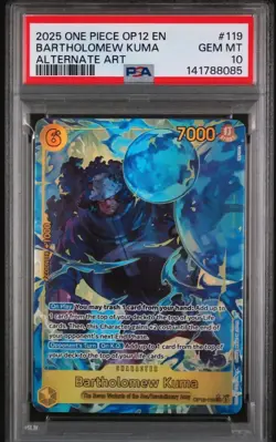 Bartholomew Kuma (Alternate Art) OP12-119 Legacy of the Master Foil - Image 1