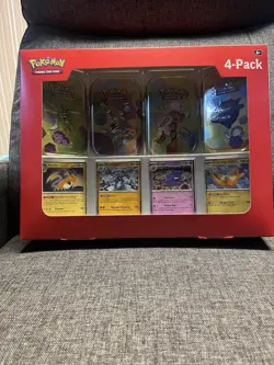 Pokemon TCG: Scarlet & Violet 151 Mini Tins 4 Pack SAMS CLUB SEALED IN HAND NEW - Image 1