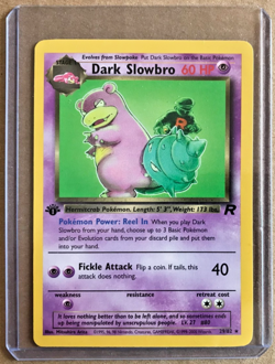 Pokemon Team Rocket 1st Ed Dark Slowbro 29/82 Star Rare NMM Unplayed WOTC 2000 - Image 2