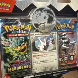 Pokemon TCG Archaludon Blister 2-Pack Dragonite Coin Sealed New Promo - Image 2