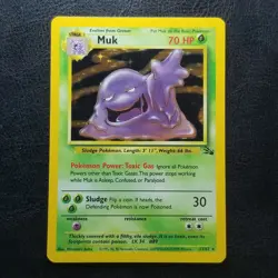 Muk 13/62 Fossil Unlimited Holo Rare 1999 Pokemon Wizard Nintendo - Image 1