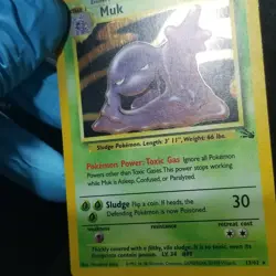 Muk 13/62 Fossil Unlimited Holo Rare 1999 Pokemon Wizard Nintendo - Image 5