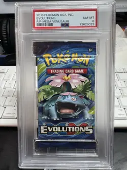 PSA 8 XY Evolutions Venusaur 2016 Graded Pack RARE Pokemon - Image 1