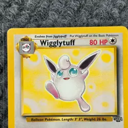 Vintage Pokemon Jungle Set Wigglytuff 32/64 Non-Holo LP Unlimited - Image 3