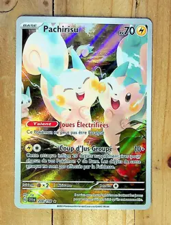 Carte Pokemon Pachirisu 208/198 AR - Ecarlate et Violet EV01 - Neuf - Image 1