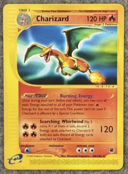 Charizard 40/165 Non Holo Rare 2002 Pokemon Expedition Base Set NM - Image 1
