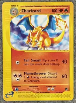 Charizard 39/165 Non Holo Rare 2002 Pokemon Expedition NM - Image 1