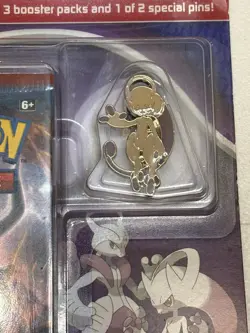 Pokemon XY Breakthrough 3-Pack Blister Mega Mewtwo Pin Factory Sealed (2015) - Image 2