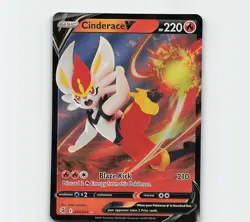 Cinderace V (43) 043/264 SWSH08: Fusion Strike Ultra Rare Pokemon TCG NM - Image 1
