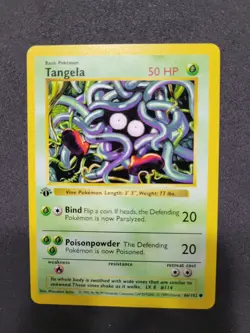 NM 1999 Pokemon Tangela 1st Edition Shadowless Base 66/102 - Image 2