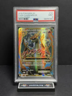2016 Pokemon Xy Evolutions Fa M Charizard Ex #101 PSA 9 - Image 1