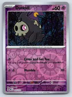 Duskull Reverse Holo Common Pokemon SV: Prismatic Evolutions 035/131 NM - Image 1
