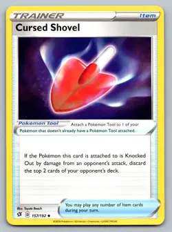Pokemon TCG SWSH02: Rebel Clash Cursed Shovel 157/192 - Image 1