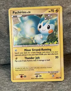 2007 Pokemon, D&P Promos, #DP04 Pachirisu Lv. 23, Holo Black Star Promo - Image 1