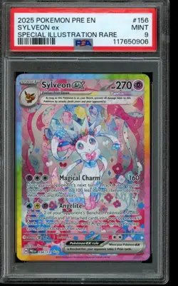 PSA 9 MINT Pokemon Sylveon ex Special Illustration Rare 156/131 - Image 1