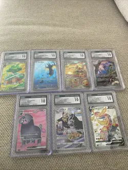 Lot Of 7 CGC Gem Mint 10 Modern Japanese Graded Pokemon cards - Image 1